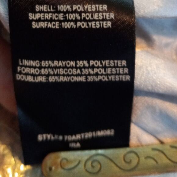 2B BEBE Colorful Graphic Sleeveless Ruffle Dress Extra Small XS Cute Bright Fun - Picture 8 of 9